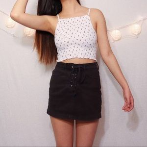 Floral Cropped Halter Top